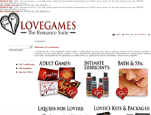 Tablet Screenshot of lovegames.com